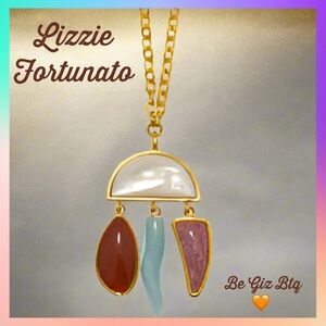 Lizzie Fortunato Mother of Pearl & Multi-Stone City of Rocks Pendant Necklace